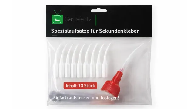 Garnelen TV Aquascaping Sekundenkleber limspets fin 10-pack