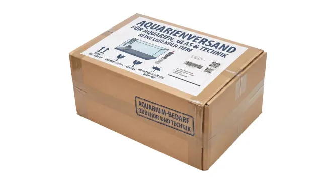 Garnelen TV akvarieförpackning fraktskydd säker retur