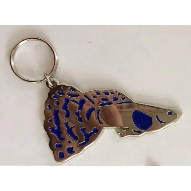 Garnelen TV Guppy nyckelring 65 mm zinklegering