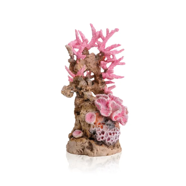biOrb Pink Reef Sculpture akvariedekoration rosa keramik