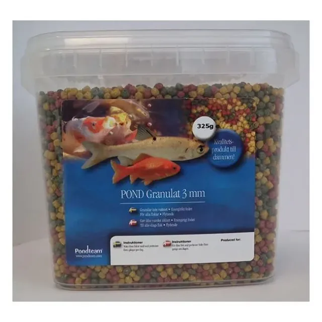 Näsets Ciklidhobby Pondgranulat dammfoder 1,1 liter flytande