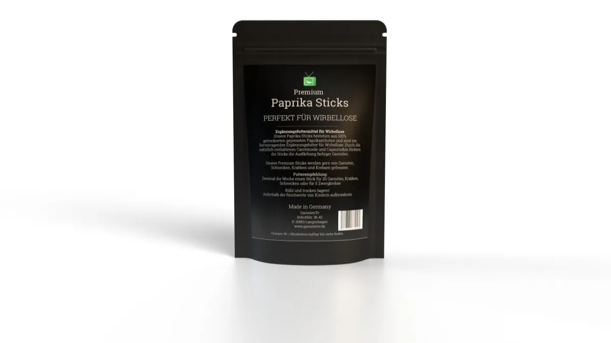 Garnelen TV Premium Paprika Sticks räkfoder 50 g växt