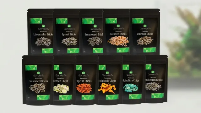 Garnelen TV Premium foderpaket räkor växtbaserat komplett
