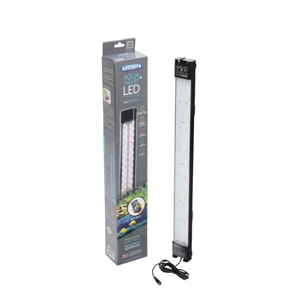 Interpet Aqua Smart LED akvariebelysning 24 W 59-80 cm