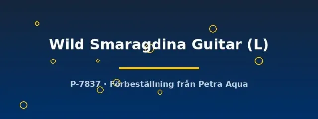 Betta Smaragdina Guitar vild kampfiskhane L
