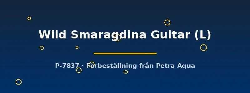 Betta Smaragdina Guitar vild kampfiskhane L