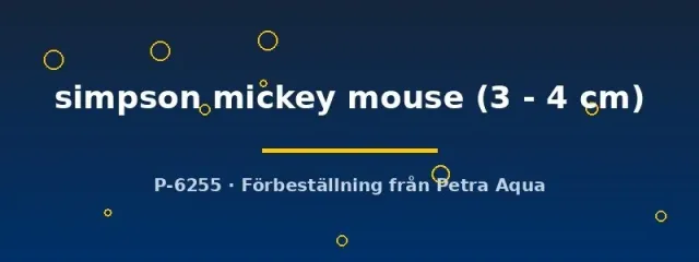 Näsets Ciklidhobby Platy simpson mickey mouse 3–4 cm levandefödare