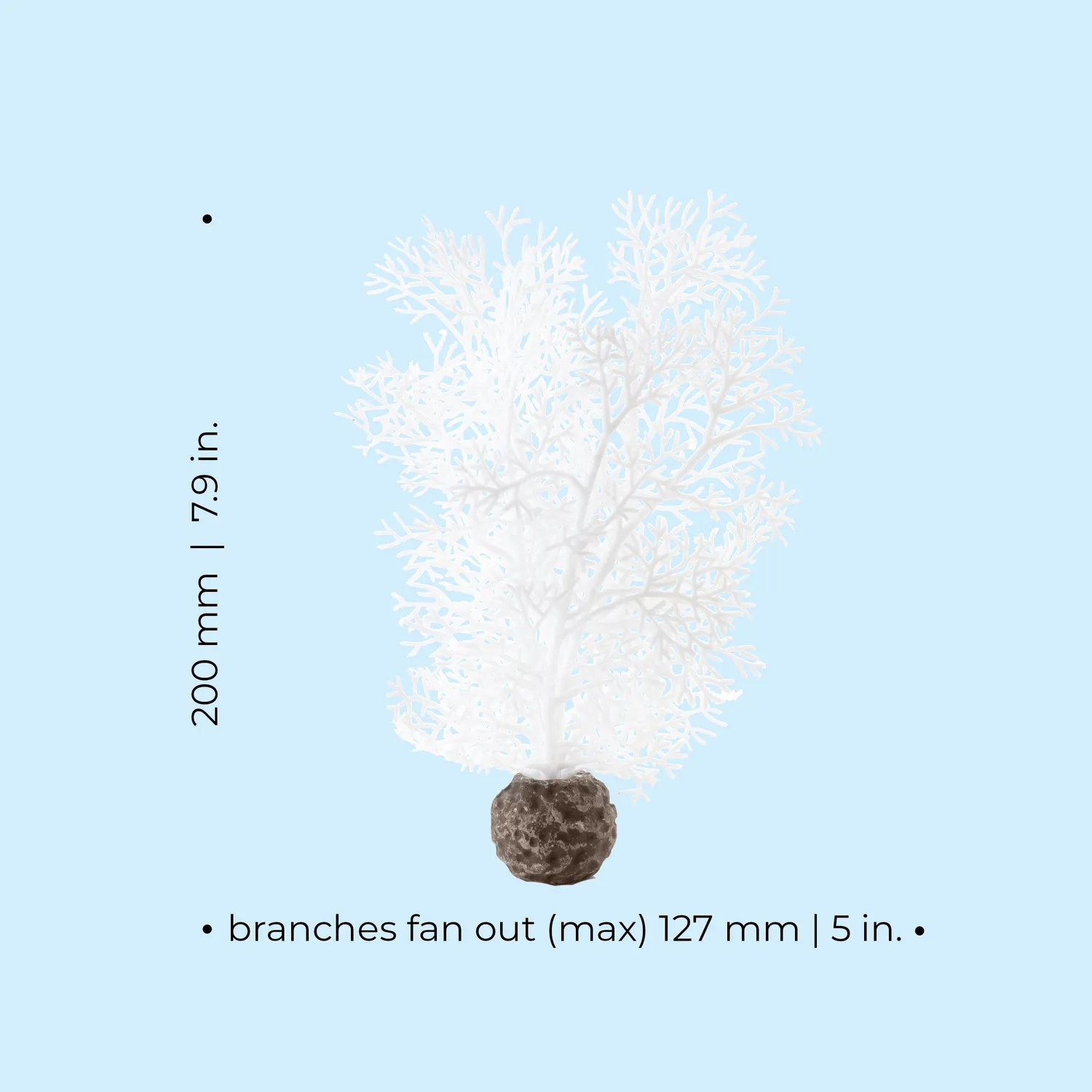 biOrb Small Sea Fan akvarieväxt vit