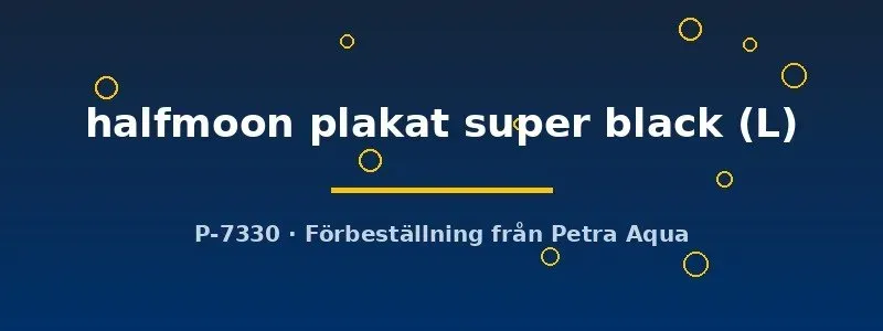Näsets Ciklidhobby Betta spl. halfmoon plakat kampfisk L super black