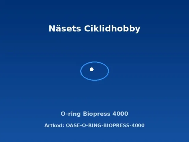 Oase Biopress 4000 o-ring original tätning