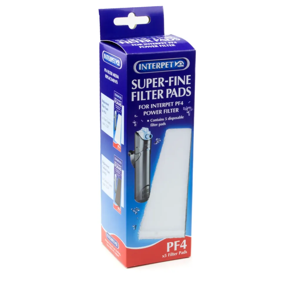 Interpet Internal Power Filter PF4 filterpads 5-pack superfin