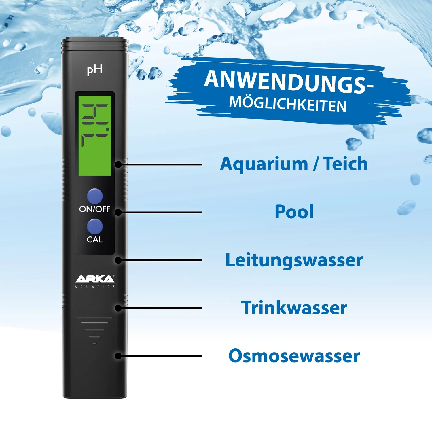 ARKA myAQUA pH-mätare digital 0-14