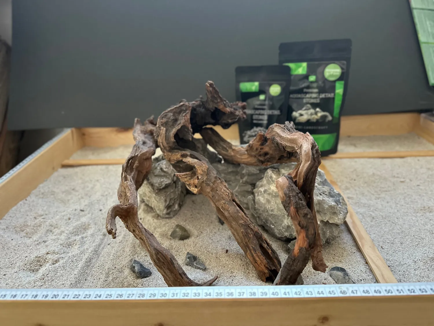 Garnelen TV Aquascape Hardscape Set 5 rot sten akvarium