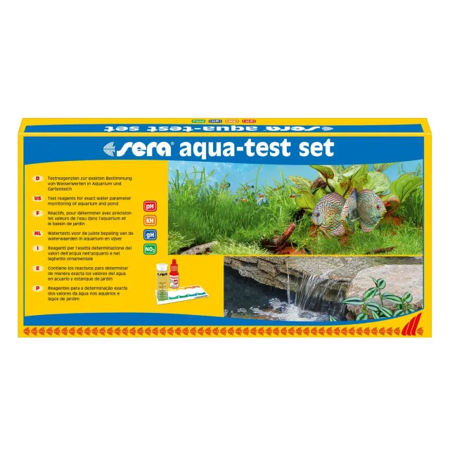 Sera 4i1 vattentest pH KH gH NO2 stickor akvarium