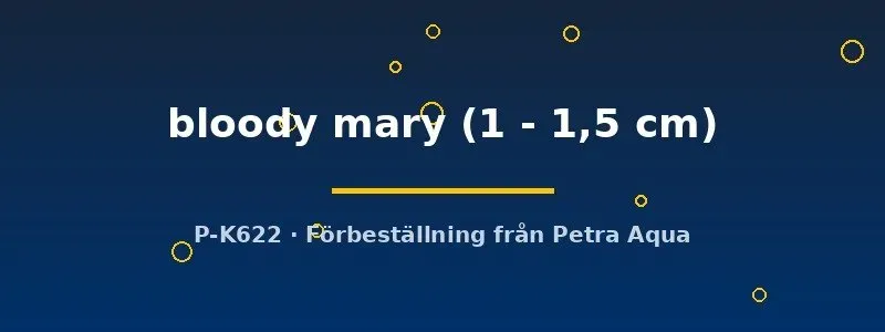 Neocaridina davidi bloody mary räka 1–1,5 cm röd