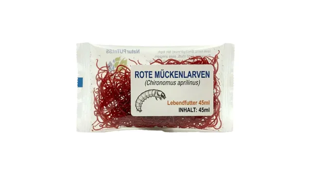 Garnelen TV röda mygglarver levandefoder 45 ml