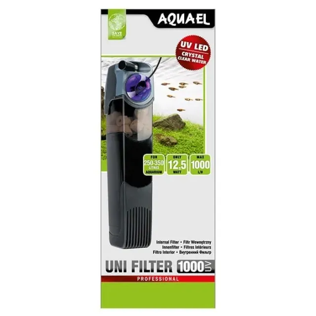 Aquael UNI UVC innerfilter 1000 l/h 250–350 liter