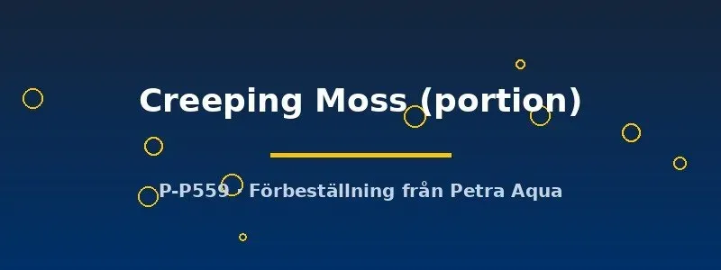 Näsets Ciklidhobby Creeping Moss mossa portion krypande