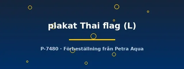Näsets Ciklidhobby Betta Plakat Thai Flag kampfisk L par