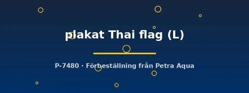 Näsets Ciklidhobby Betta Plakat Thai Flag kampfisk L par