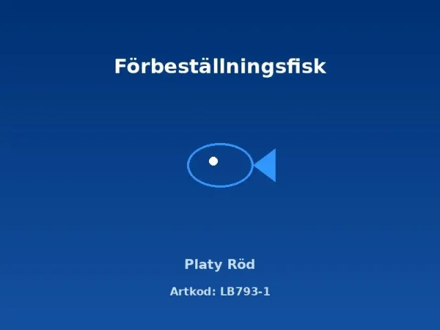 Näsets Ciklidhobby Platy Röd 2-2,5cm levandefödare
