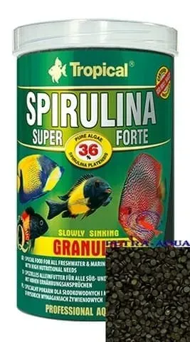 Tropical Super Spirulina Forte granulat 250 ml alger