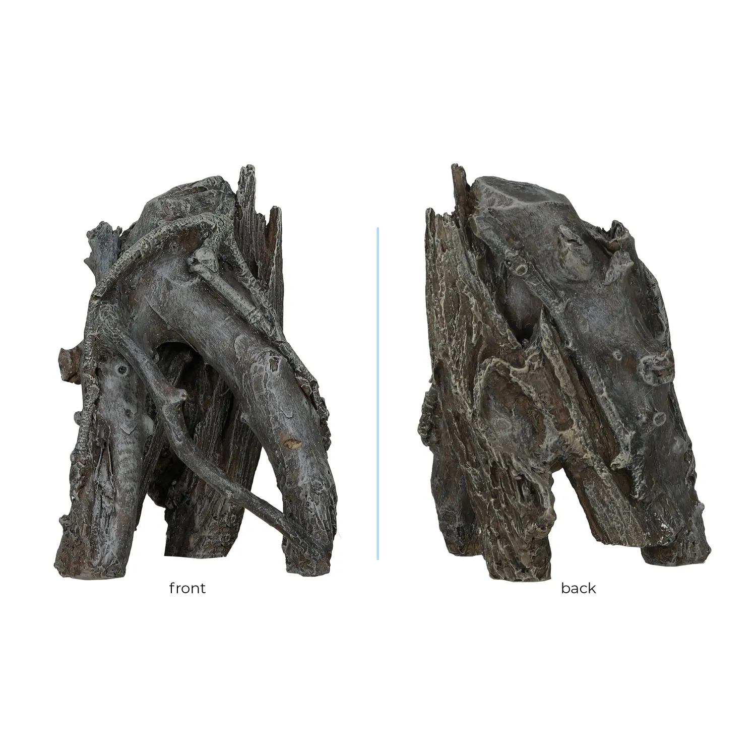 biOrb Small Amazonas Root akvariedekoration grå keramik