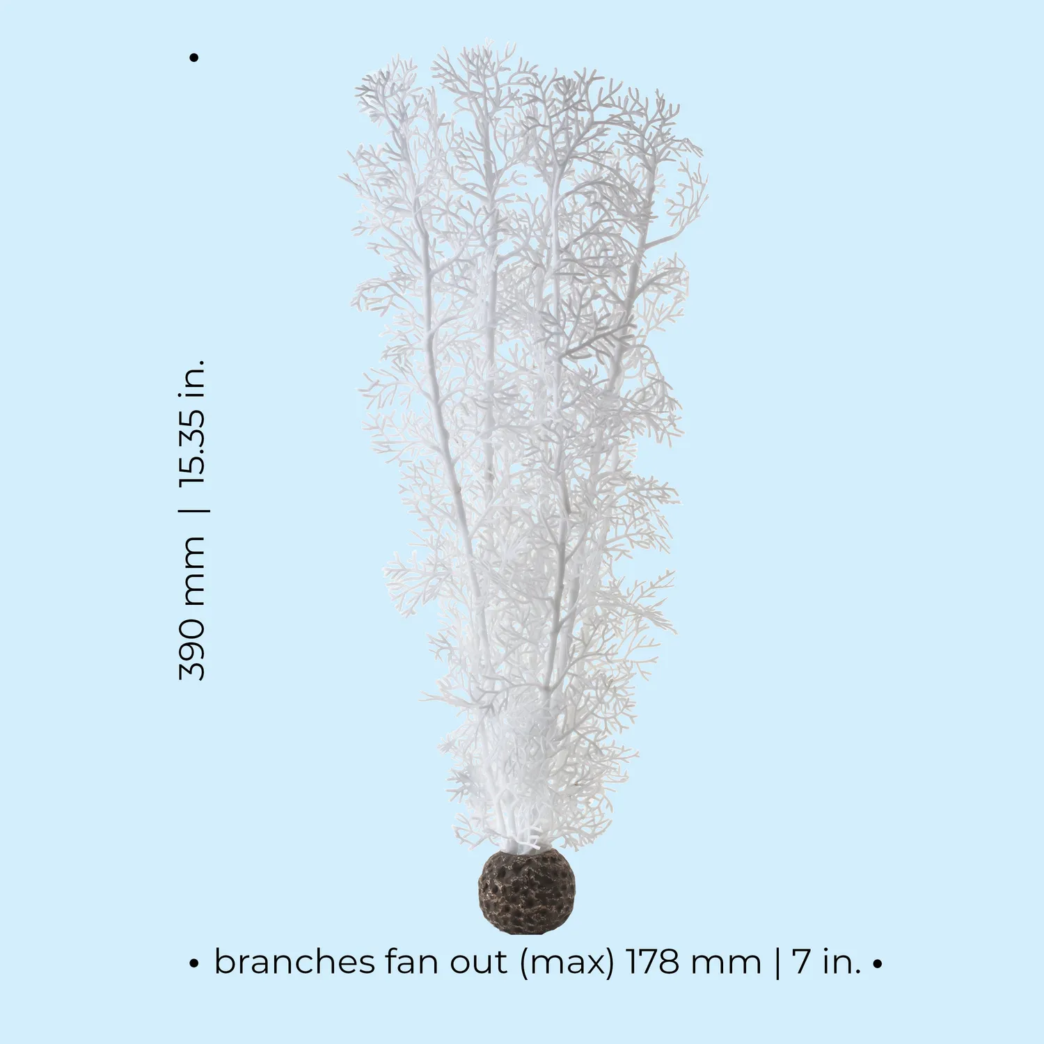 biOrb Large Sea Fan akvarieväxt vit röd 39 cm