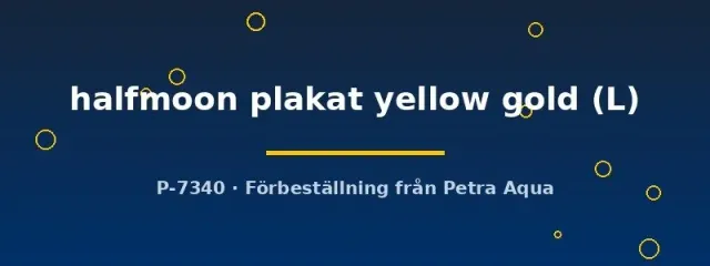 Näsets Ciklidhobby Betta halfmoon plakat hane L yellow gold