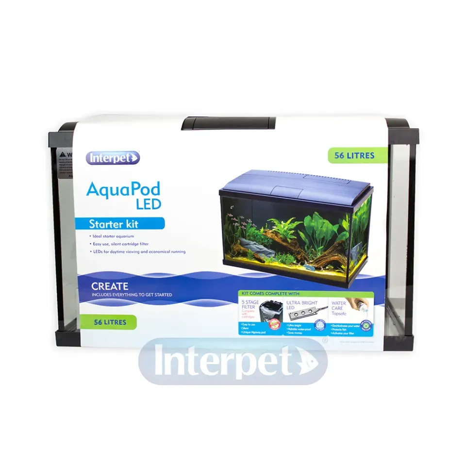 Interpet AquaPod LED 56L akvarium 56 liter med LED