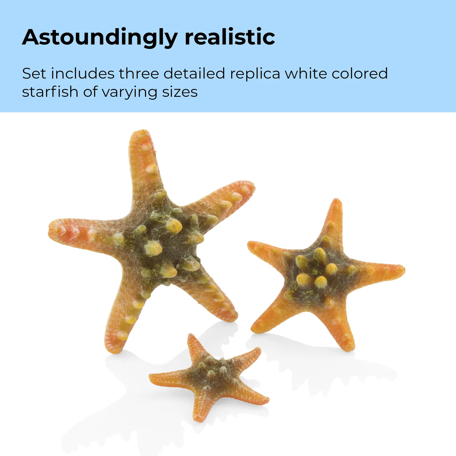 biOrb Sea Star sjöstjärnor dekoration gul 3-pack