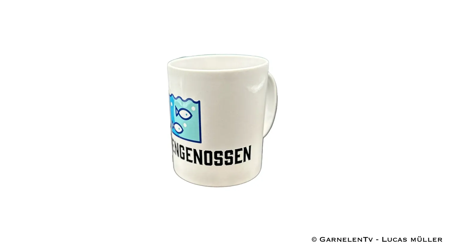 Garnelen TV Flossengenossen mugg 300 ml keramik
