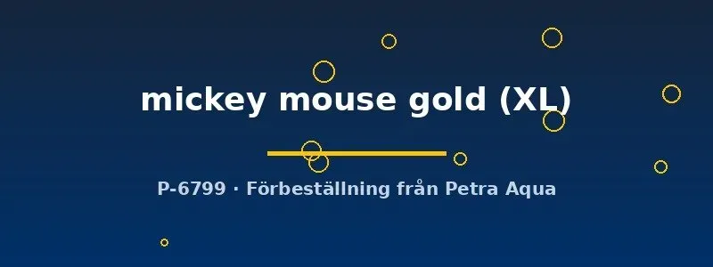 Näsets Ciklidhobby Mickey Mouse Gold platy XL