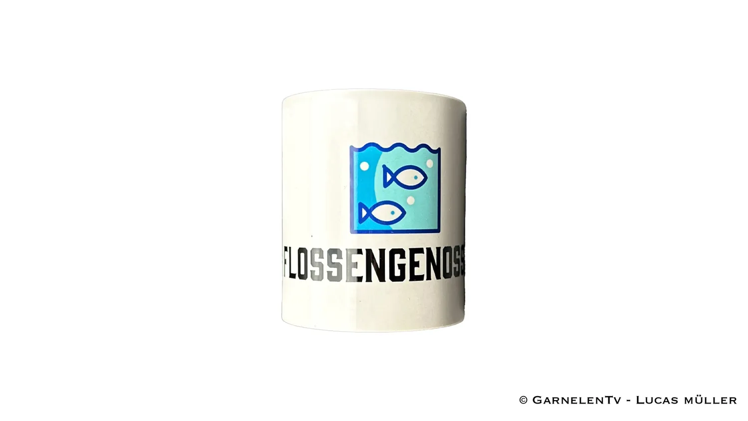 Garnelen TV Flossengenossen mugg 300 ml keramik