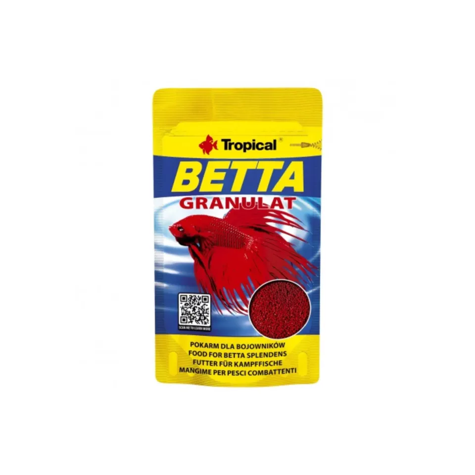 Tropical Betta Granulat fiskfoder 10g flytande