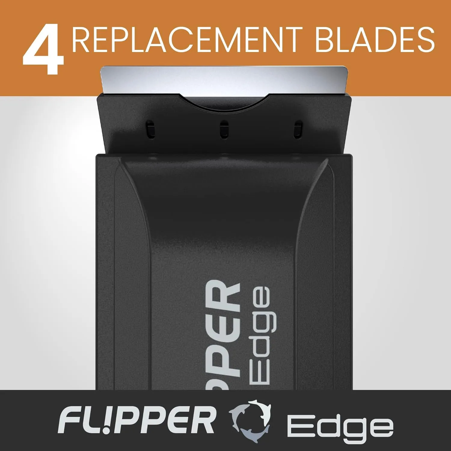 DeepSee Flipper Edge Standard reservblad rostfritt 4-pack