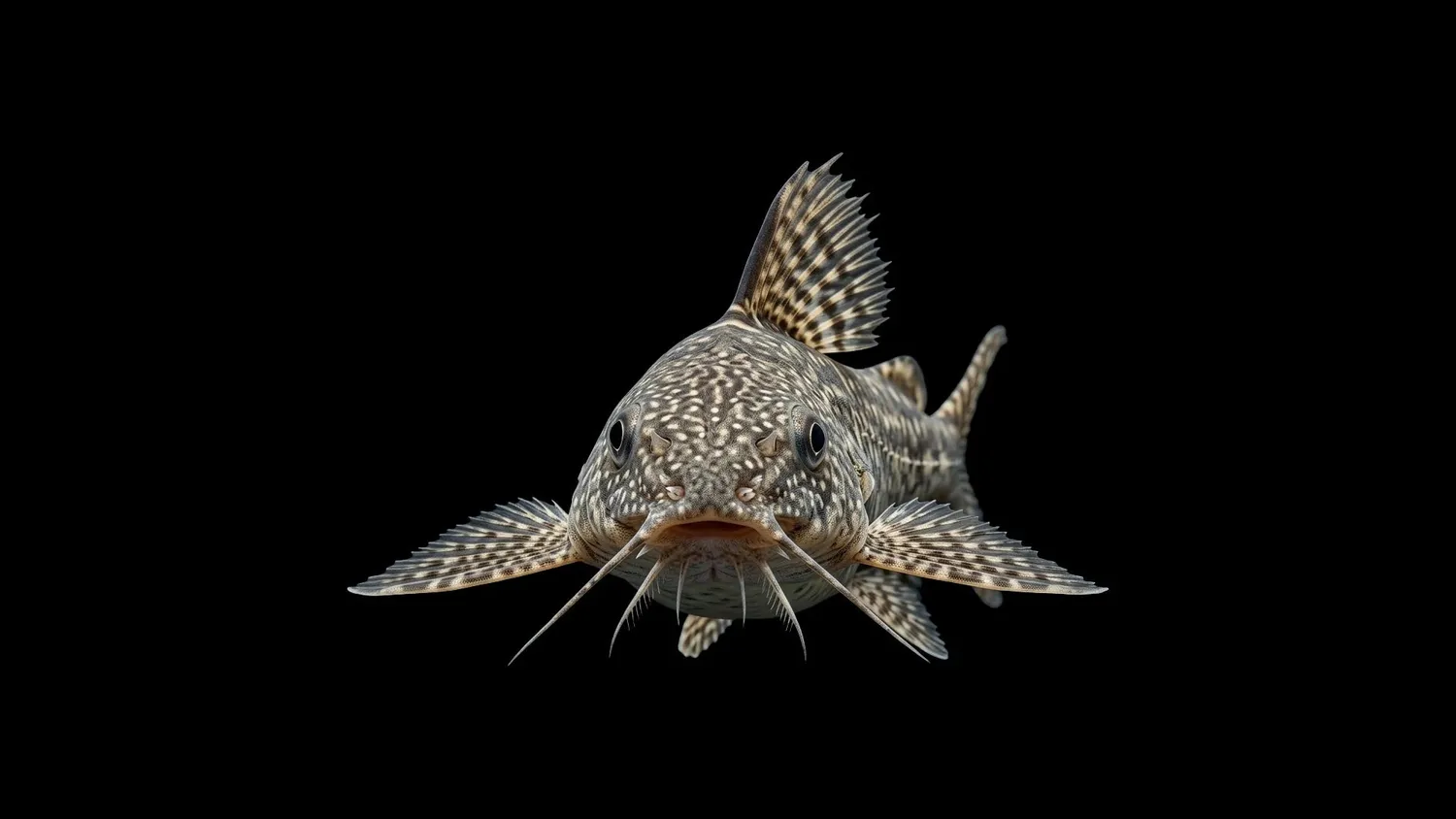 Garnelen TV Synodontis njassae mal Malawi 10-12 cm