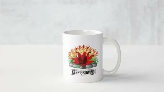 Garnelen TV Keep Growing mugg 325 ml vit diskmaskinssäker