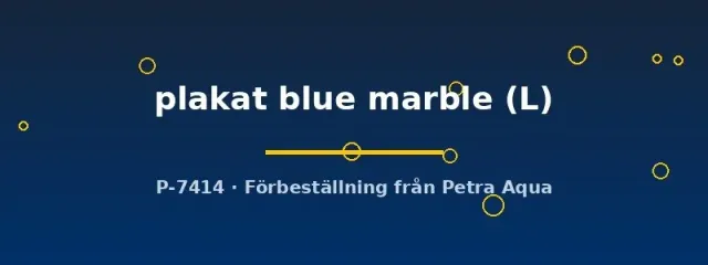 Näsets Betta plakat blue marble kampfiskhane L