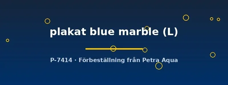 Näsets Betta plakat blue marble kampfiskhane L