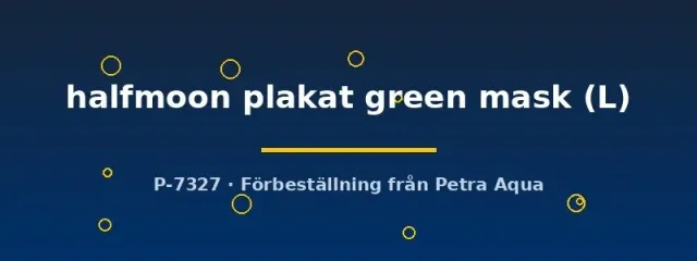 Betta Halfmoon Plakat Green Mask kampfisk hane L