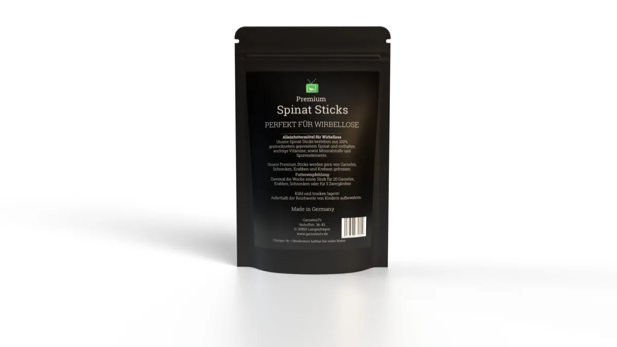 GarnelenTv Premium spenatsticks räkfoder 50 g växt
