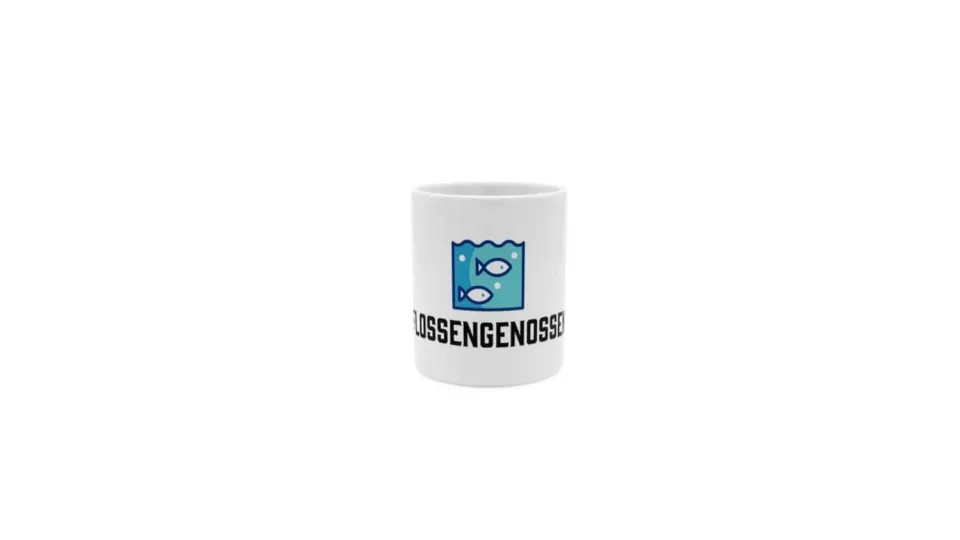 Garnelen TV Flossengenossen mugg 300 ml keramik