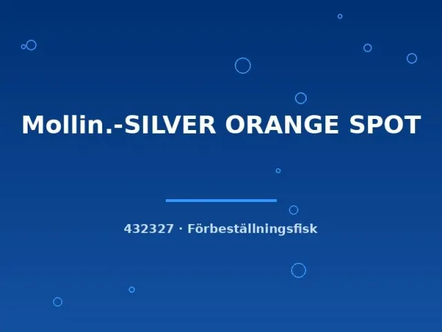 Näsets Molly Silver Orange Spot levandefödare lg