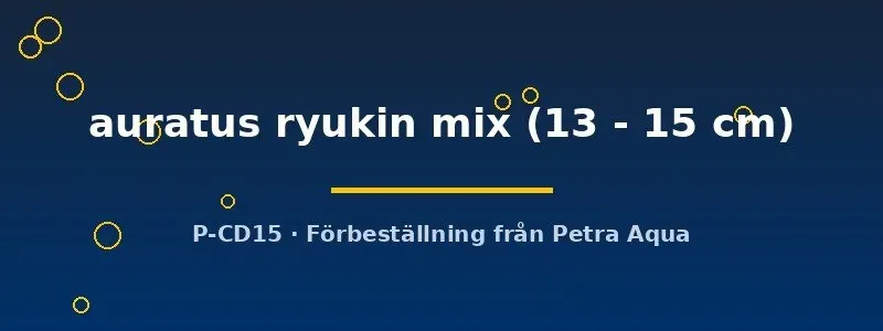 Näsets Ciklidhobby Carassius ryukin mix guldfisk 13–15 cm rund