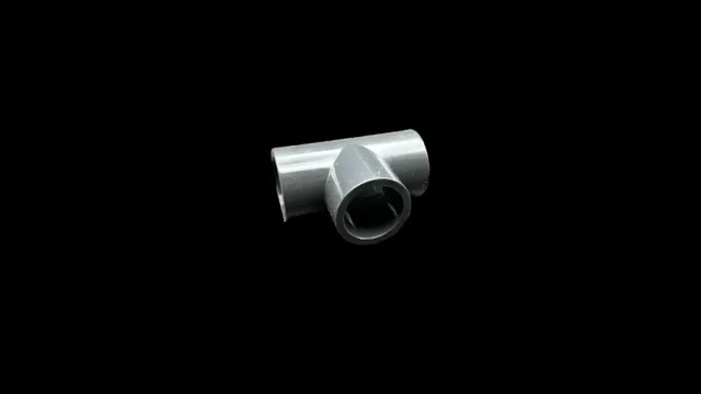 PVC-U T-stycke 90° 40 mm mörkgrå rörkoppling