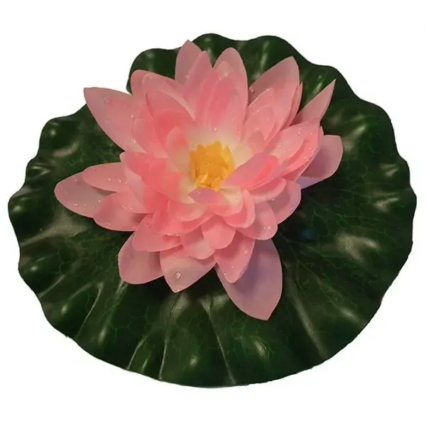 Näsets Ciklidhobby Näckros rosa 20 cm silkesblomma flytande