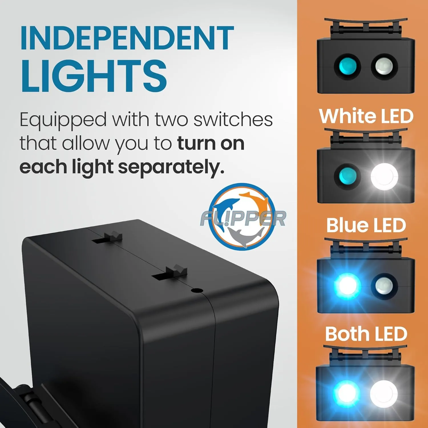 DeepSee Viewer LED spotlight akvarielampa blå vit