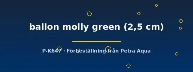 Näsets Ciklidhobby Poecilia ballon molly green 2,5 cm