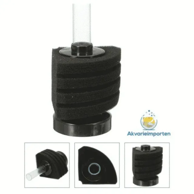 Svampfilter hörn 40L luftpump akvariefilter